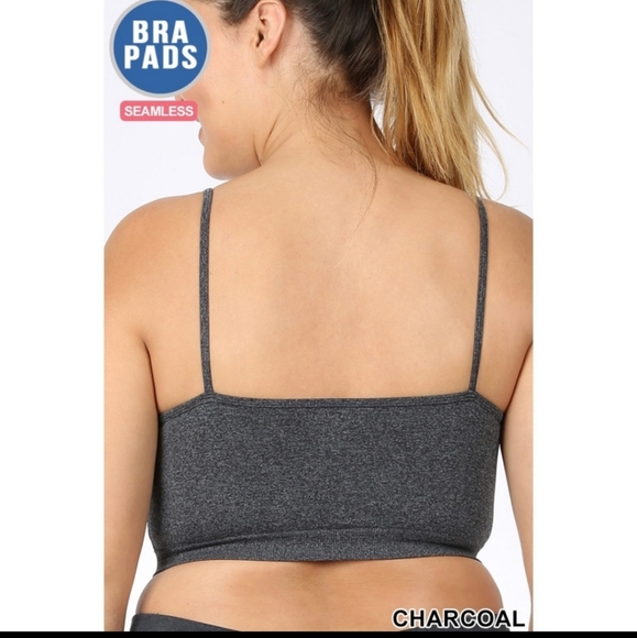 NEW! PLUS TRIPLE CRISS CROSS BRALETTE IN CHARCOAL SZ 2X/3 - Picture 4 of 5